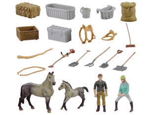 Figūras komplekts - Zirgu staļi LeanToys cena un informācija | Rotaļlietas meitenēm | 220.lv