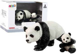 Figūriņu komplekts panda ar mazuli LeanToys cena un informācija | Rotaļlietas meitenēm | 220.lv