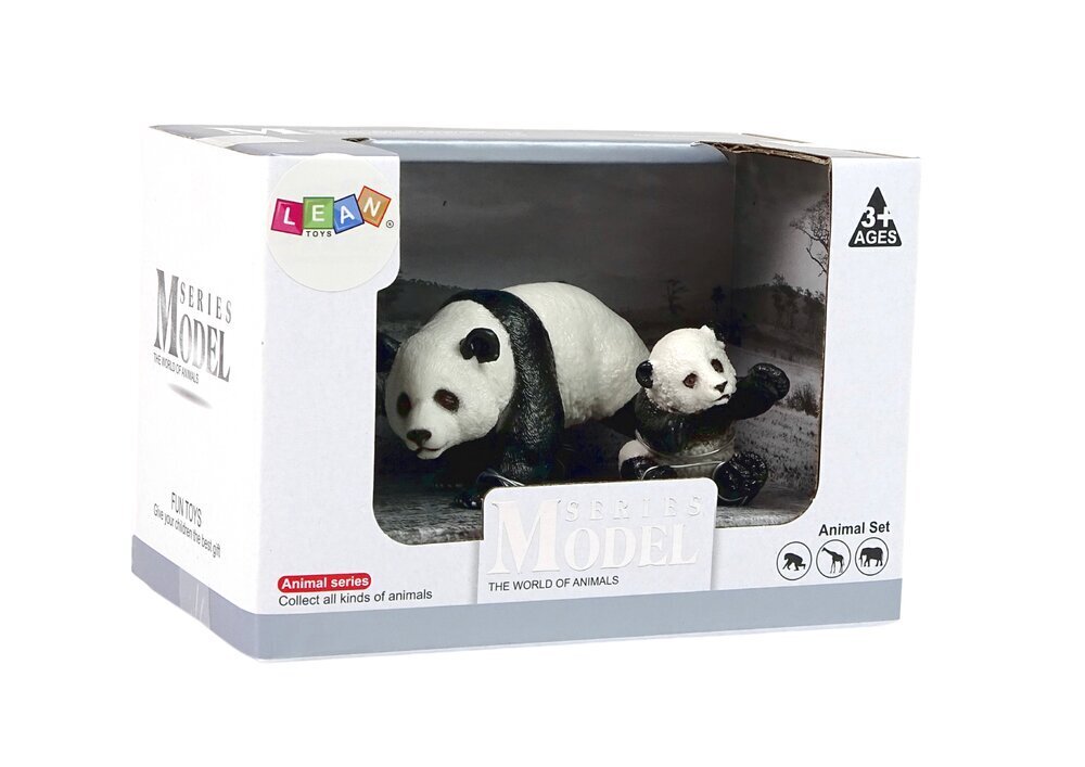 Figūriņu komplekts panda ar mazuli LeanToys цена и информация | Rotaļlietas meitenēm | 220.lv