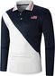 Polo krekls ar garām piedurknēm vīriešiem igeekwell, balts/melns cena un informācija | Vīriešu krekli | 220.lv