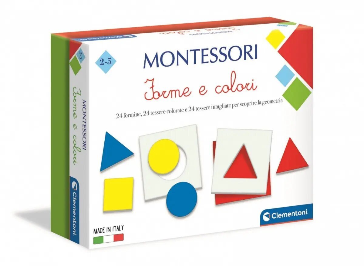 Montessori figūras un krāsas Clementoni cena un informācija | Galda spēles | 220.lv