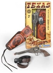 Металлический ковбойский револьвер с кобурой Gonher цена и информация | Конструктор автомобилей игрушки для мальчиков | 220.lv