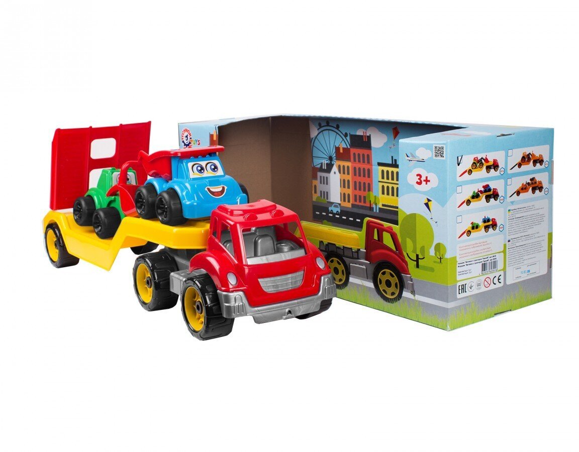 Žaislinis autovežio rinkinys TechnoK цена и информация | Rotaļlietas zēniem | 220.lv