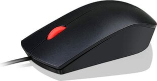 Lenovo Essential USB Mouse wired, Black цена и информация | Мыши | 220.lv