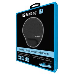 Sandberg 520-37 Memory Foam Mousepad Round цена и информация | Мыши | 220.lv