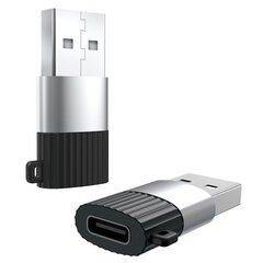 XO NB149-E Адаптер кабелья - конвертор с USB-C мама на USB папа Черный цена и информация | Адаптеры и USB разветвители | 220.lv