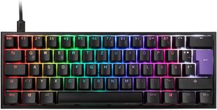 Ducky One 2 Mini Gaming Tastatur MX-Silent-Red RGB Schwar, цена и информация | Клавиатуры | 220.lv
