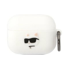 Чехол для AirPods Pro KARL LAGERFELD 3D NFT Choupette — Белый цена и информация | Наушники | 220.lv