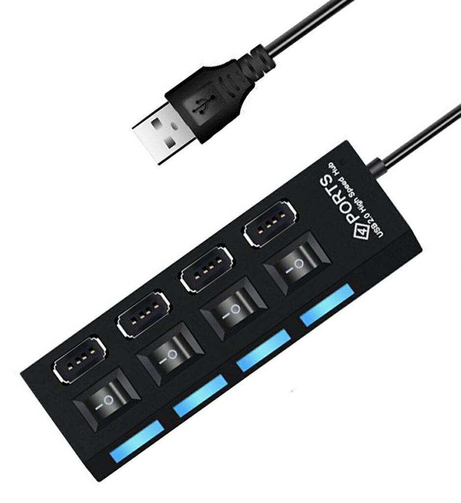 4-ports USB 2.0 sadalītājs Perf цена и информация | Adapteri un USB centrmezgli | 220.lv