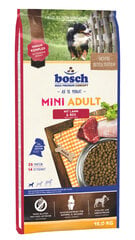 Sausā barība Bosch Petfood Mini Adult Lamb & Rice (jērs un rīsi) 15 kg цена и информация |  Сухой корм для собак | 220.lv