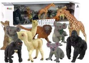 Āfrikas savvaļas dzīvnieku figūru komplekts Lean Toys, 9 gab. cena un informācija | Rotaļlietas zēniem | 220.lv