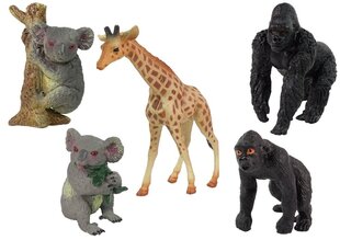 Āfrikas savvaļas dzīvnieku figūru komplekts Lean Toys, 9 gab. cena un informācija | Rotaļlietas zēniem | 220.lv