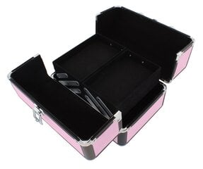 Kosmētikas soma Perf, 25x17x17 cm, rozā cena un informācija | Kosmētikas somas, spoguļi | 220.lv