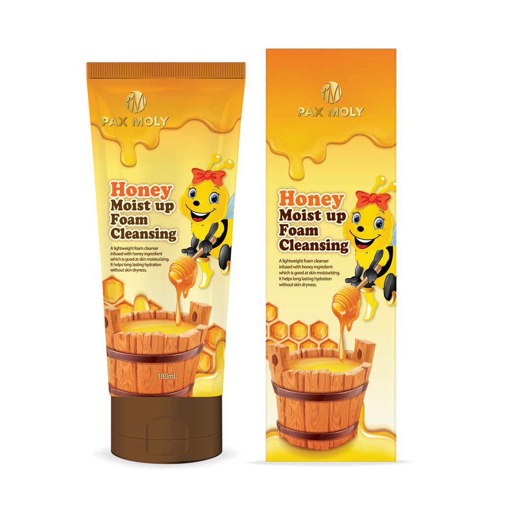 Attīrošas putas Pax Moly Honey Moist, 180 ml cena un informācija | Sejas ādas kopšana | 220.lv