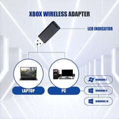 Wireless Adapter for Xbox One, Xbox Series S/X, PC, Elite Series S/X/2 цена и информация | Аксессуары для компьютерных игр | 220.lv