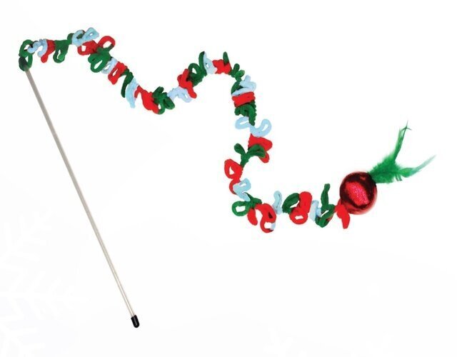 Ziemassvētku rotaļlieta kaķiem nūjiņa ar cilpām Kong Holiday Teaser Loopz цена и информация | Rotaļlietas kaķiem | 220.lv