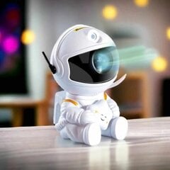 Gaismas efektu projektors Astronauts LED 3D, balts цена и информация | Развивающие игрушки | 220.lv