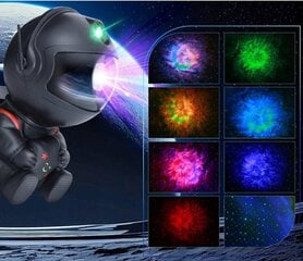 Gaismas efektu projektors Astronauts LED 3D, melns цена и информация | Развивающие игрушки | 220.lv
