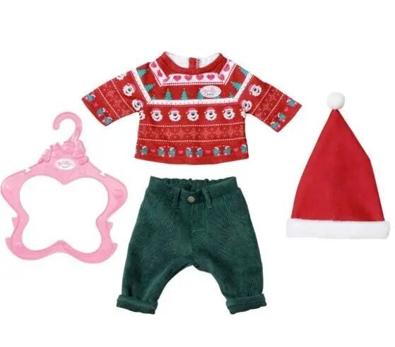 Lelles Ziemassvētku tērps Baby Born cena un informācija | Rotaļlietas meitenēm | 220.lv