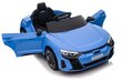 Vienvietīgs bērnu elektromobilis Audi E-Tron GT, zils cena un informācija | Bērnu elektroauto | 220.lv