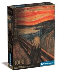 Puzle Kliedziens L'Urlo Di Munch Clementoni, 1000 d. cena un informācija | Puzles, 3D puzles | 220.lv