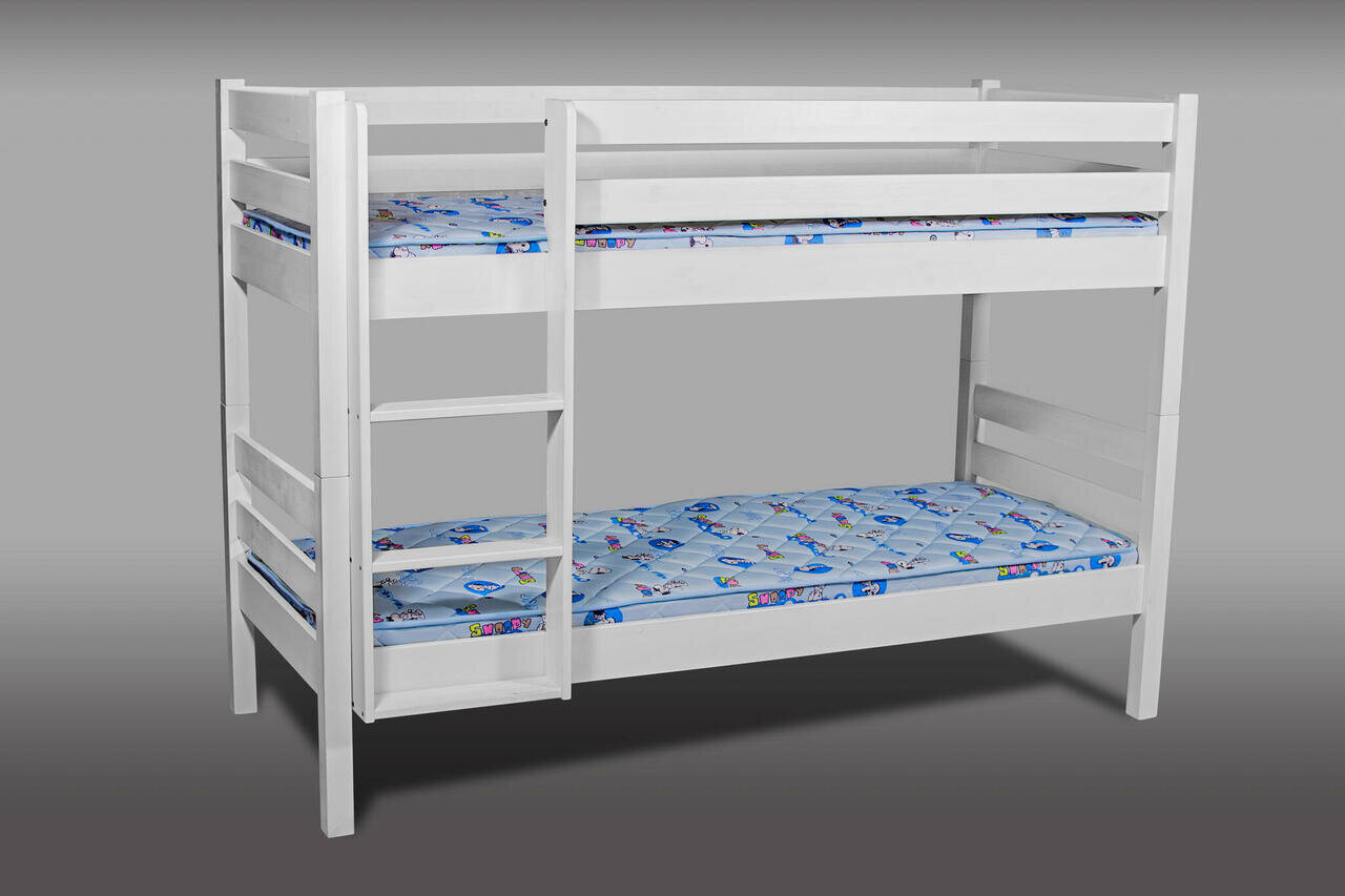 Divstāvīga gulta Nukkumatti, balta цена и информация | Bērnu gultas | 220.lv