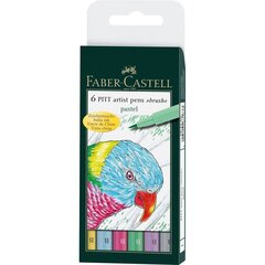 Pildspalvu komplekts Pitt Faber-Castell, 6 gab цена и информация | Канцелярия | 220.lv