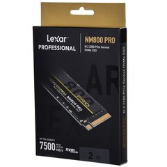 SSD LEXAR NM800PRO 2TB цена и информация | Внутренние жёсткие диски (HDD, SSD, Hybrid) | 220.lv