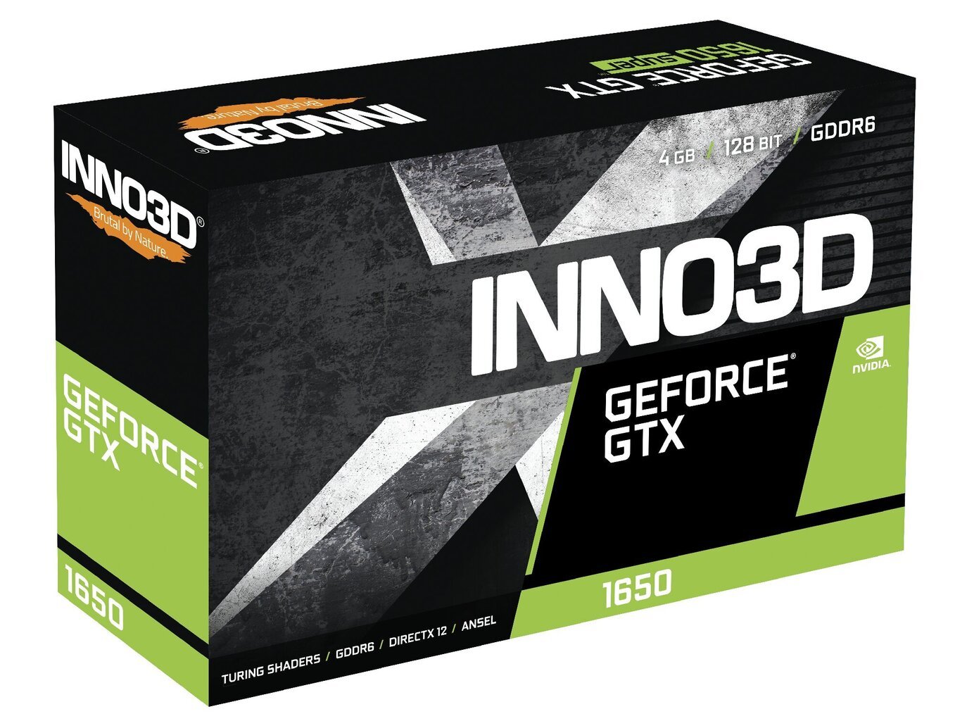 Inno3D GeForce GTX 1650 Twin X2 OC V3 (N16502-04D6X-171330N) cena un informācija | Videokartes (GPU) | 220.lv
