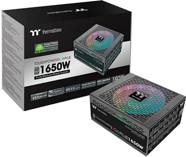 Thermaltake Toughpower iRGB PS-TPI-1650F3FDTE-1 cena un informācija | Barošanas bloki (PSU) | 220.lv