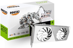 Inno3D GeForce RTX 4070 Twin X2 OC White (N40702-126XX-183052V) цена и информация | Видеокарты (GPU) | 220.lv