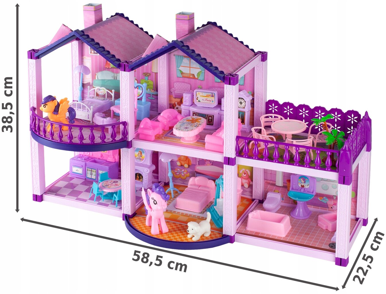Leļļu namiņš Bobo-San, 57 cm цена и информация | Rotaļlietas meitenēm | 220.lv