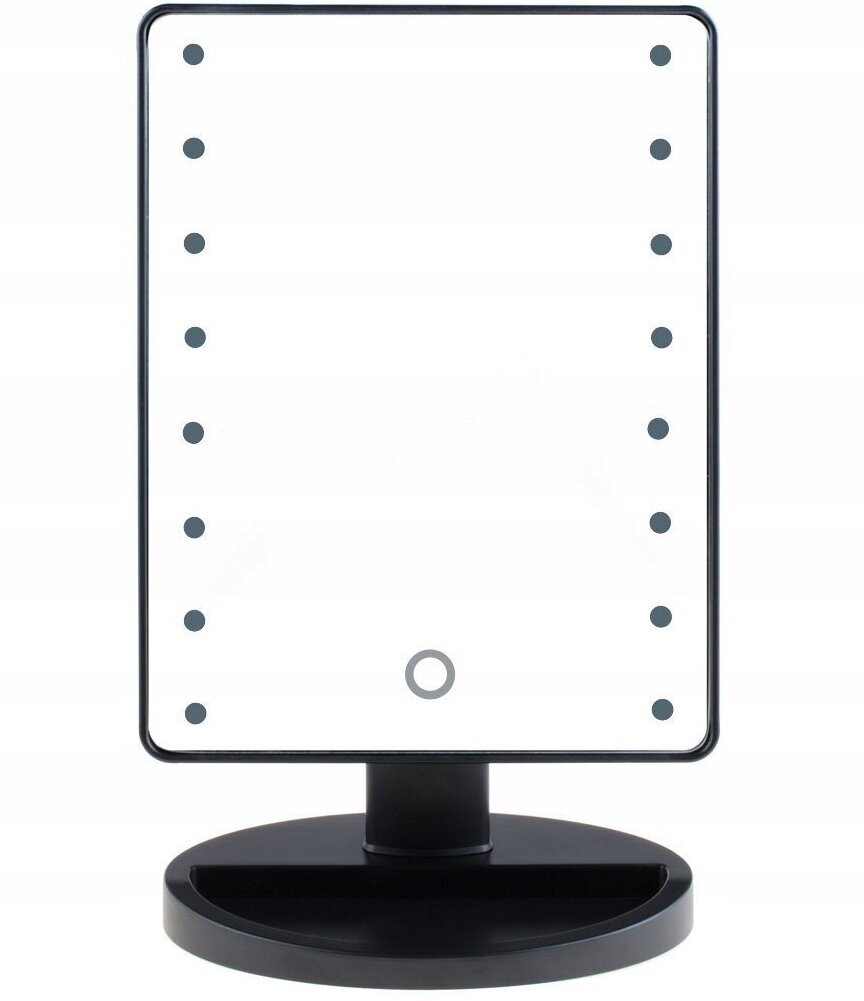 LED tualetes spogulis Lewer, 26,5x17 cm cena un informācija | Kosmētikas somas, spoguļi | 220.lv
