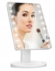 LED tualetes spogulis Lewer, 26,5x17 cm cena un informācija | Kosmētikas somas, spoguļi | 220.lv