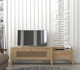 Стойка для телевизора Asir, 180x50x35см, светло-коричневый цена и информация | Тумбы под телевизор | 220.lv