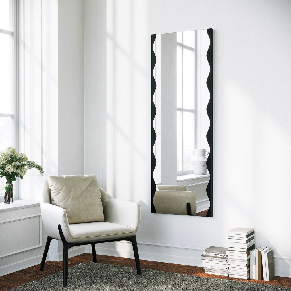 Spogulis Asir, 50x140cm, melns cena un informācija | Vannas istabas spoguļi | 220.lv