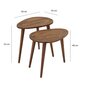 Dīvāna galds Asir, 50x52x33cm, brūns cena un informācija | Žurnālgaldiņi | 220.lv
