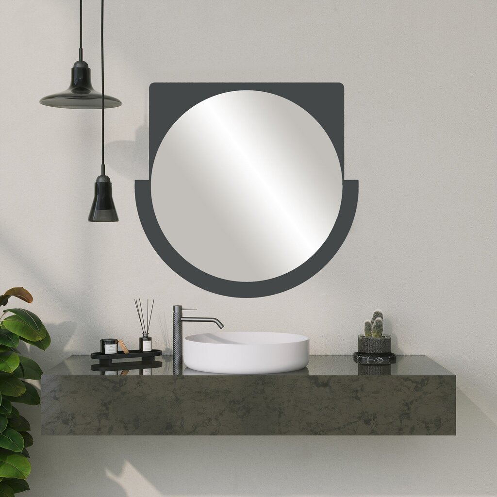 Spogulis Asir, 2x70x65cm, melns cena un informācija | Vannas istabas spoguļi | 220.lv