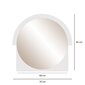 Spogulis Asir, 2x70x65cm, balts cena un informācija | Vannas istabas spoguļi | 220.lv