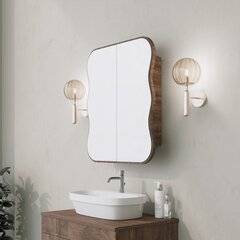 Тумба для ванной комнаты Asir, 12x45x50см, коричневая цена и информация | Шкафчики для ванной | 220.lv