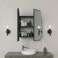 Vannas istabas skapītis Asir, 12x45x50cm, melns cena un informācija | Vannas istabas skapīši | 220.lv