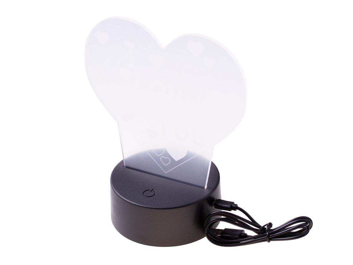 3D LED nakts lukturis "Es tevi mīlu" maz цена и информация | Lampas bērnu istabai | 220.lv