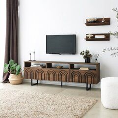 Подставка для телевизора Asir, 170x40x30см, темно-коричневая цена и информация | Тумбы под телевизор | 220.lv