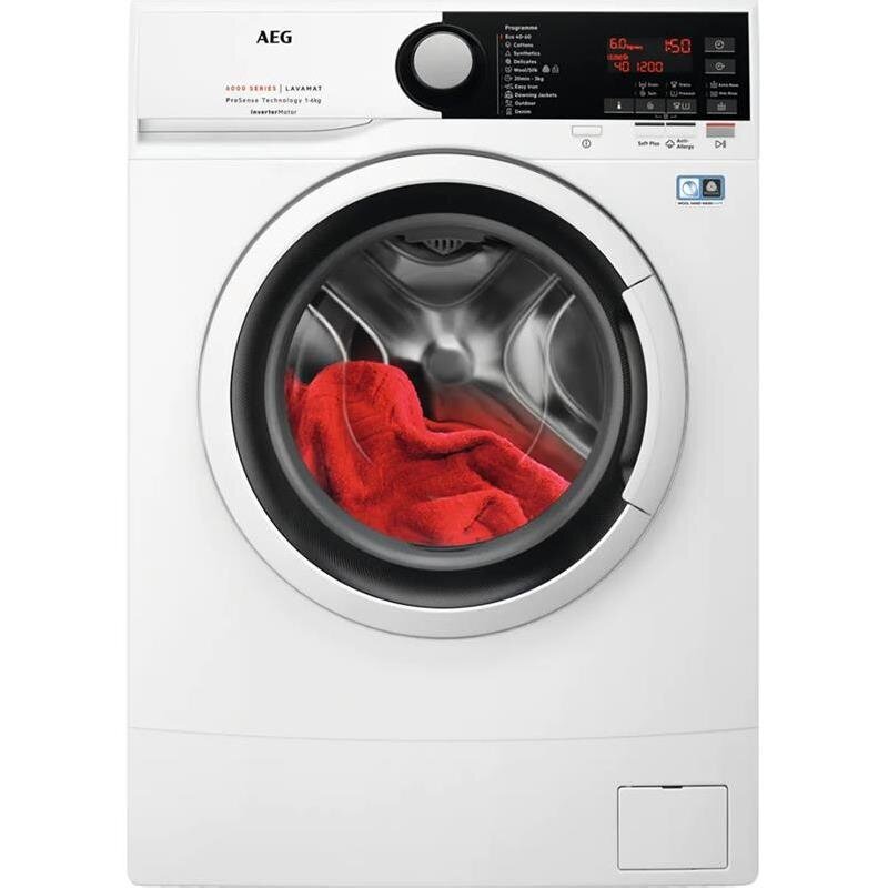 AEG 6000 serie, depth 37,2 cm, 1200 rpm - Front load Washing machine cena un informācija | Veļas mašīnas | 220.lv