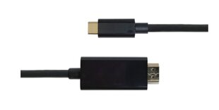 Deltaco, USB-C, HDMI, 1 м цена и информация | Кабели и провода | 220.lv