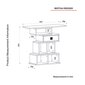 Apavu statīvs Asir, 90x80,2x29,6cm, brūns/melns cena un informācija | Apavu skapji, apavu plaukti, priekšnama soliņi | 220.lv