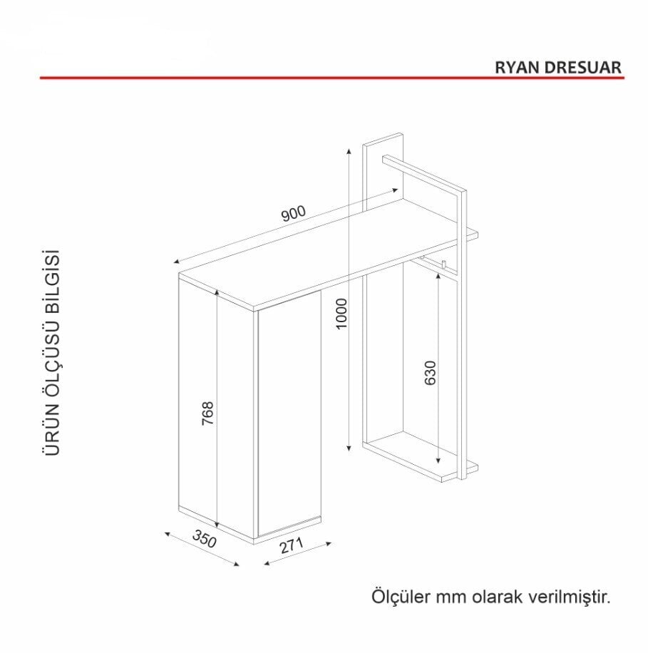 Priekšnama skapis Asir, 90x76,8x35cm, brūns cena un informācija | Priekšnama skapji | 220.lv