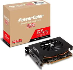 PowerColor AMD Radeon RX 6500 XT ITX (AXRX 6500 XT 4GBD6-DH) cena un informācija | Videokartes (GPU) | 220.lv