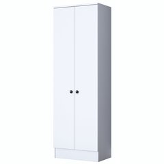 Обеденный шкаф Asir, 59,8x182,2x37,5см, белый цена и информация | Шкафы в прихожую | 220.lv