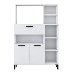 Шкаф Asir, 90x133,8x39,5см, белый цена и информация | Кухонные шкафчики | 220.lv